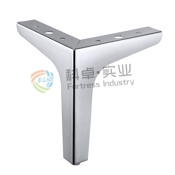 Galjanoplastia de metal que pule la base del sofá de las piernas de los muebles de la forma de Y para el gabinete